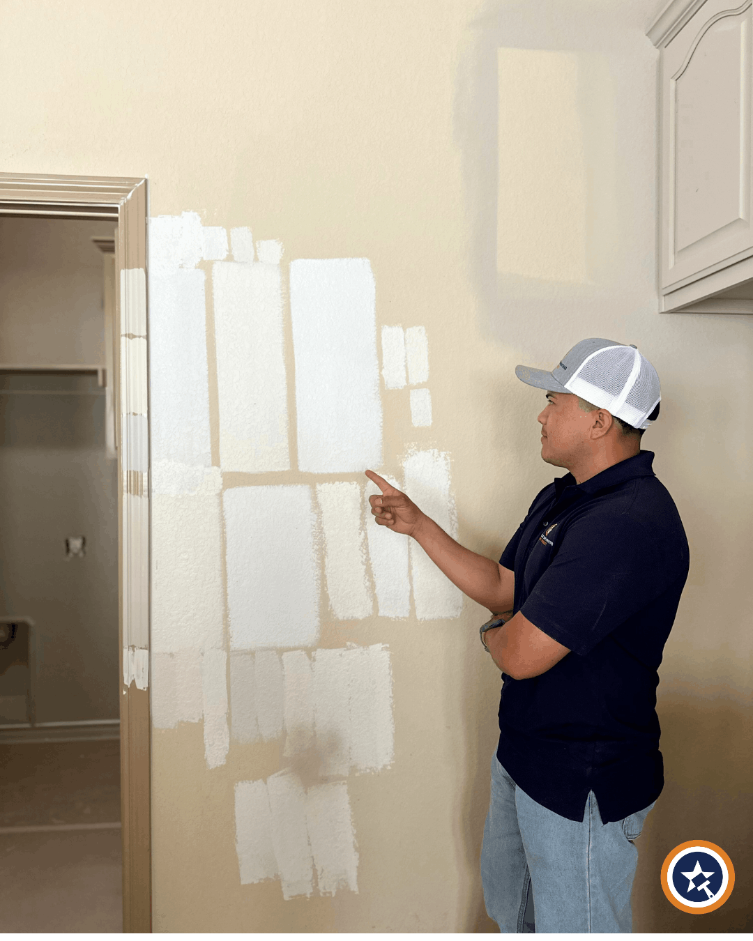 professionally painted interior room in Fort Worth home